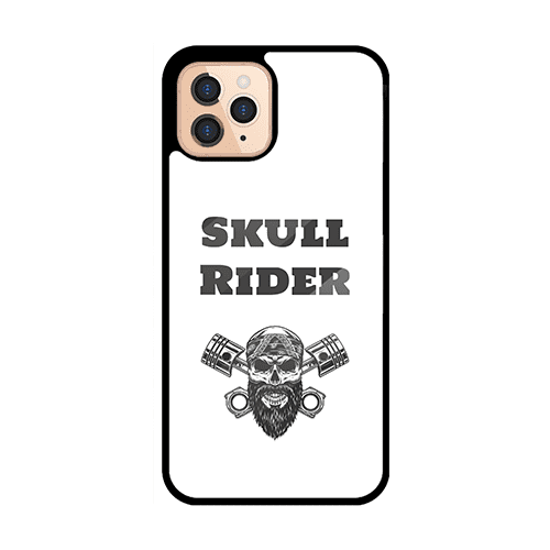 Skull Rider White Bike Case