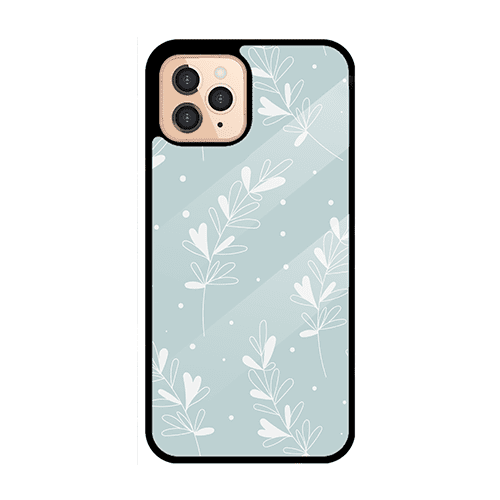 White leaf Pattren Case