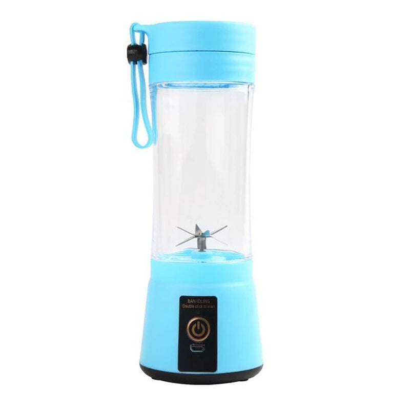 Portable Electric Mini Juicer Cup - USB Rechargeable 6-Blade Blender for On-the-Go Smoothies